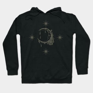 Moon and Stars design Hoodie